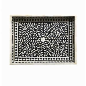 Mother of Pearl Inlaid Tray ? 16x12x2