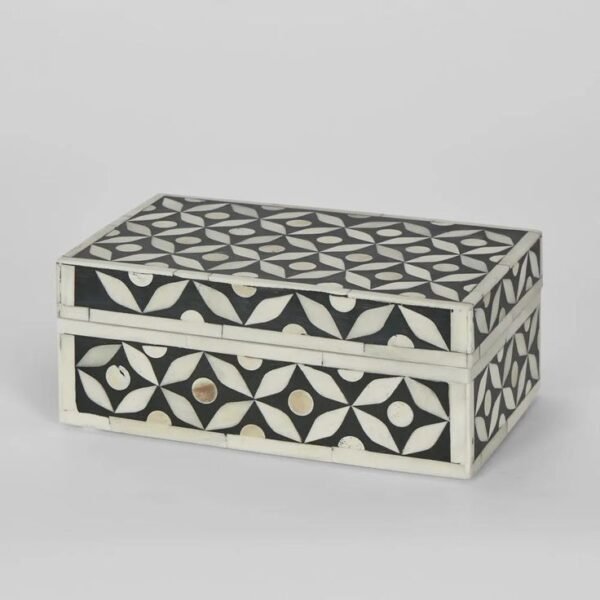 Mother of Pearl Inlay Jewelry Box ? 8x6x3